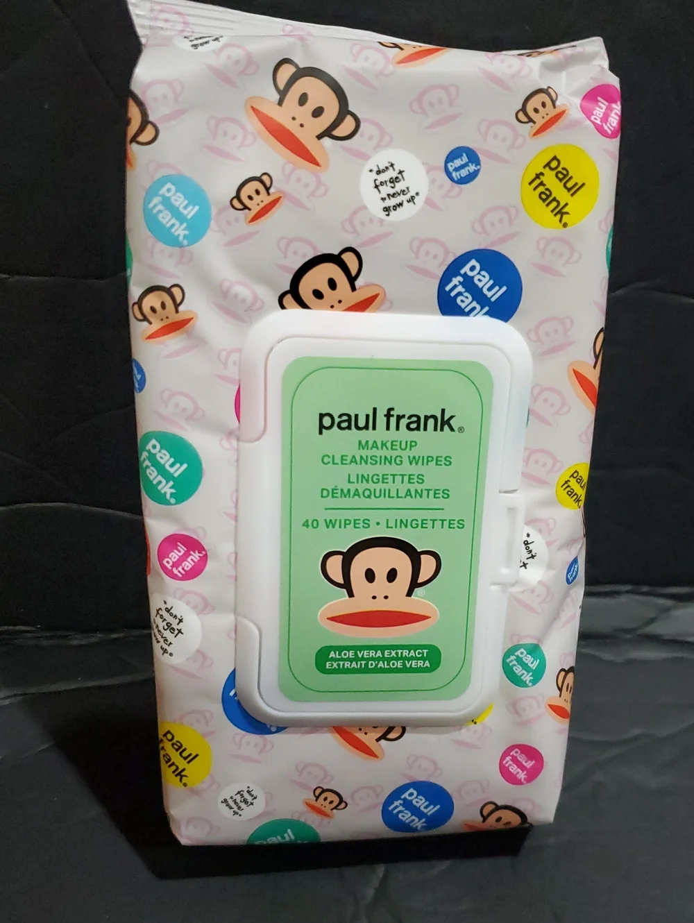 Paul Frank aloe vera extract makeup cleansing wipes 80 count brand new
